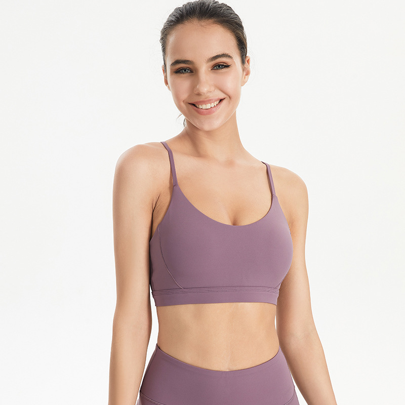 42. Quick-drying sports bra, shockproof, anti-sagging, supports underarm fat, suitable for running, high-intensity fitness, yoga, push-up vest.