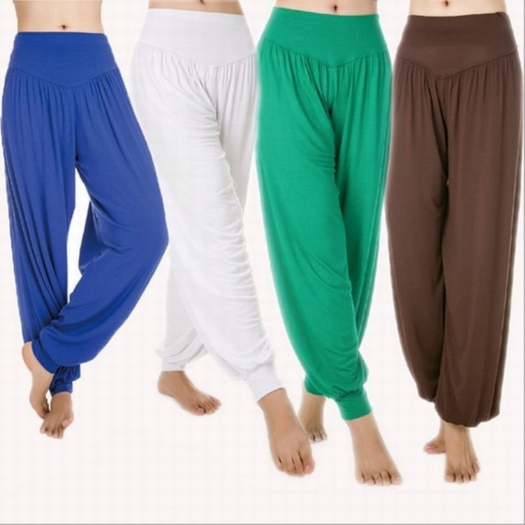 129. Loose-fitting modal dance pants/trousers for practice (lantern style)