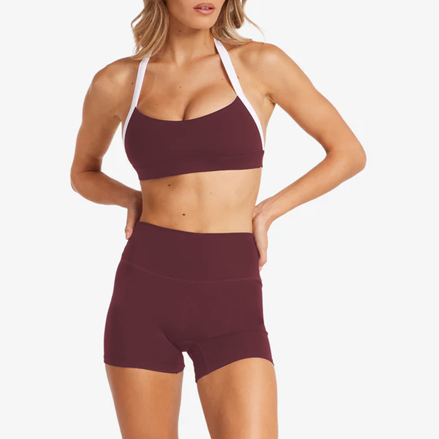 164. Padded yoga sports bra for enhanced bust and support.
