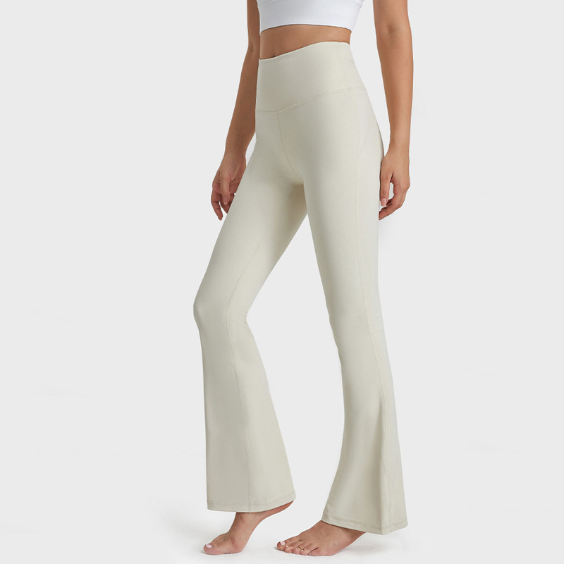 187.Flared high-waisted yoga pants