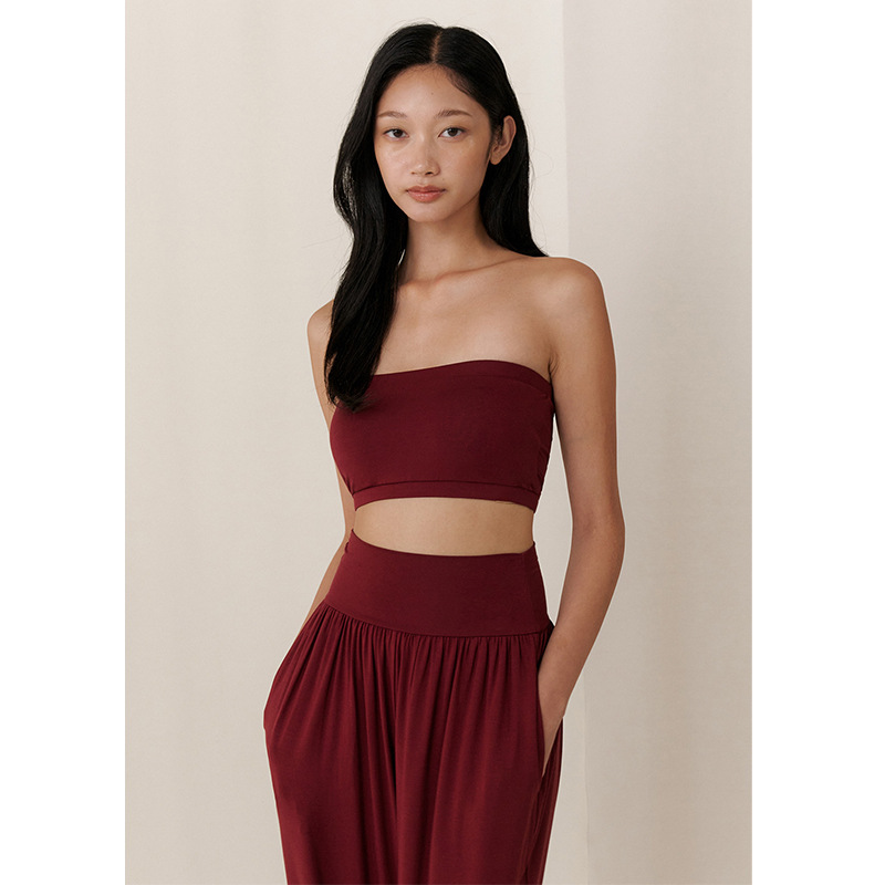 238. Yoga crop top and pants two-piece set