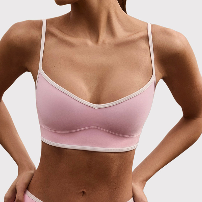 277. High-waisted, form-fitting, color-blocked yoga outfit set